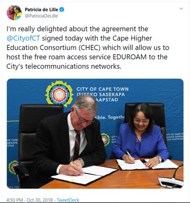 City of Cape Town announces eduroam in public libraries